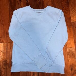 Women's Light Blue Crew Neck Sweater
